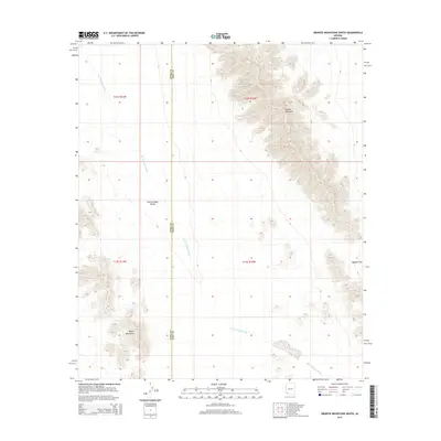 2014 Map of Granite Mountains South, 2014 Print