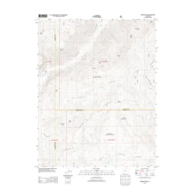 2013 Map of Granite Peak, 2013 Print