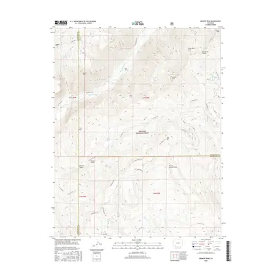 2016 Map of Granite Peak, 2016 Print