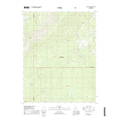 2019 Map of Granite Peak, 2019 Print