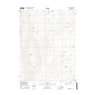 2014 Map of Granite Peak, 2014 Print