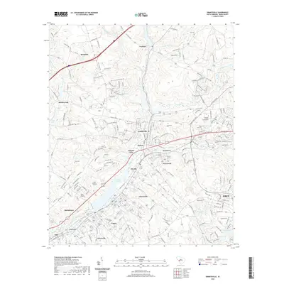 2020 Map of Graniteville, 2020 Print