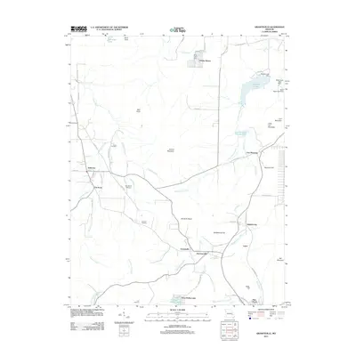 2011 Map of Graniteville, 2011 Print