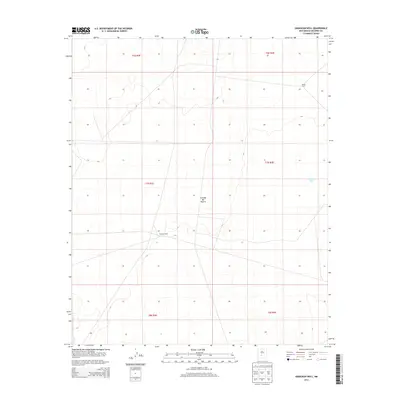 2013 Map of Granjean Well, 2013 Print