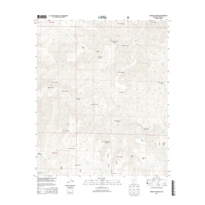 2013 Map of Granny Mountain, 2013 Print