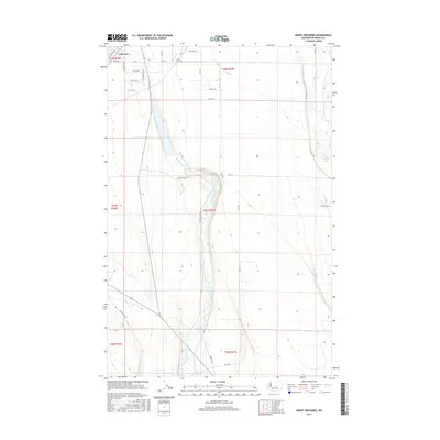 2017 Map of Grant Orchards, 2017 Print