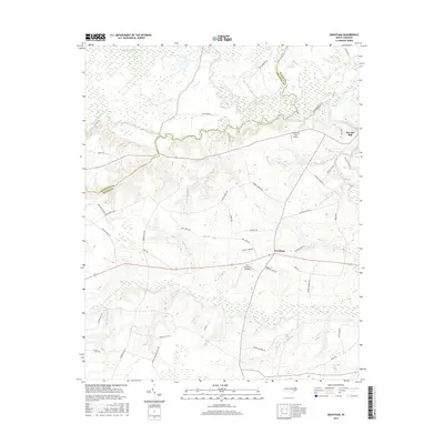 2016 Map of Grantham, 2016 Print