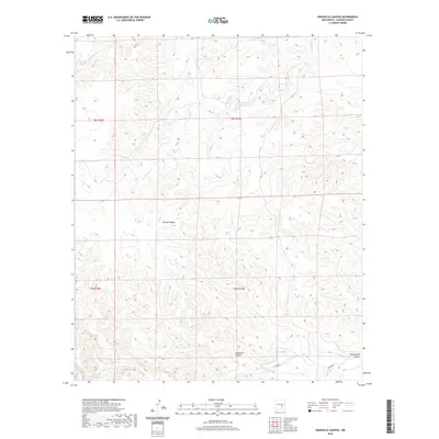 2020 Map of Granville Canyon, 2020 Print