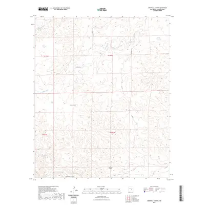 2023 Map of Granville Canyon, 2023 Print