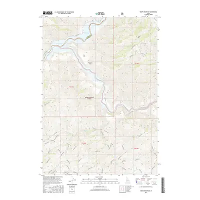 2017 Map of Grape Mountain, 2017 Print