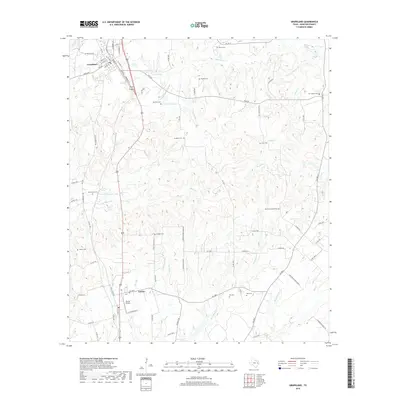 2019 Map of Grapeland, 2019 Print