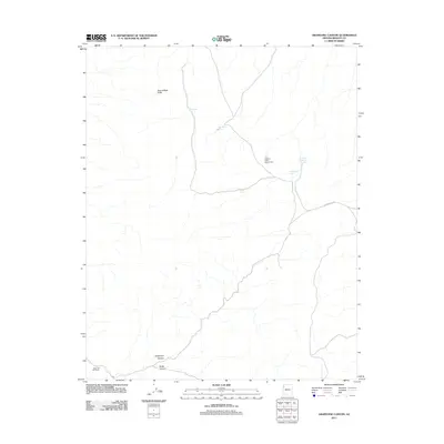 2011 Map of Grapevine Canyon, 2011 Print