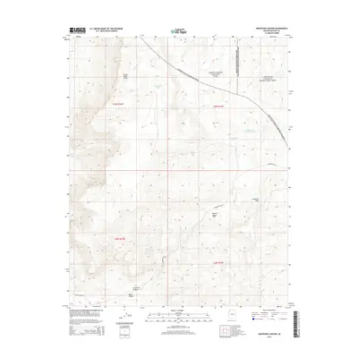 2014 Map of Grapevine Canyon, 2014 Print