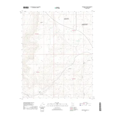 2018 Map of Grapevine Canyon, 2018 Print