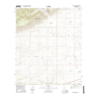 2017 Map of Grapevine Draw, 2017 Print