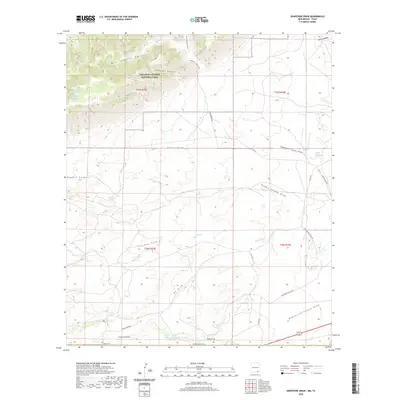 2020 Map of Grapevine Draw, 2020 Print