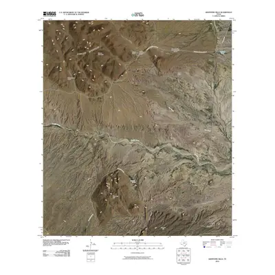 2010 Map of Grapevine Hills, 2010 Print
