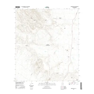 2016 Map of Grapevine Hills, 2016 Print