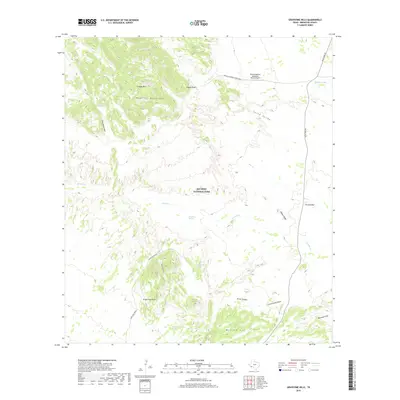 2019 Map of Grapevine Hills, 2019 Print