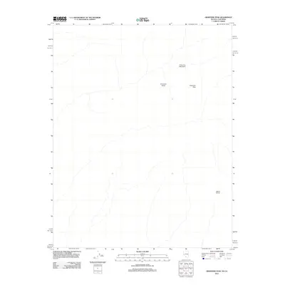 2012 Map of Grapevine Peak, 2012 Print