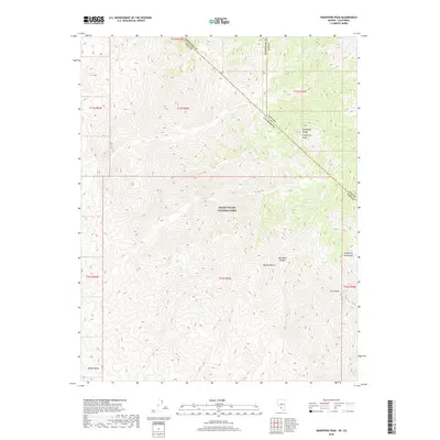 2018 Map of Grapevine Peak, 2018 Print