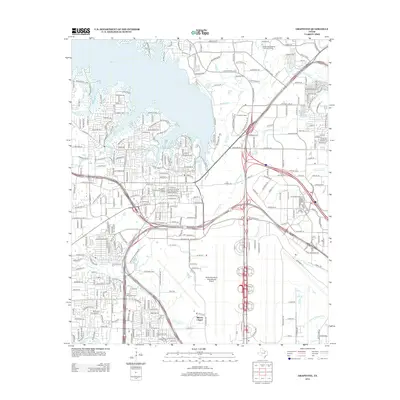 2012 Map of Grapevine, 2012 Print