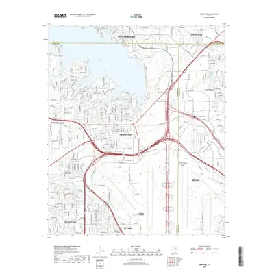 2019 Map of Grapevine, 2019 Print
