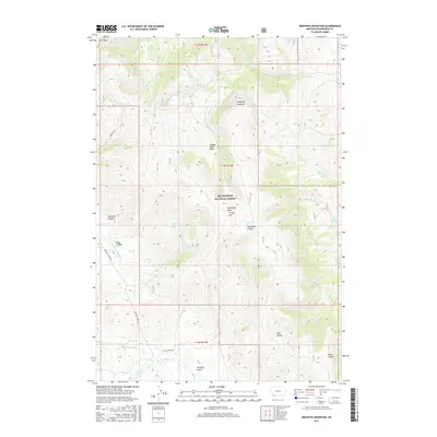 2017 Map of Graphite Mountain, 2017 Print