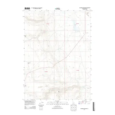 2013 Map of Grasmere Reservoir, 2013 Print