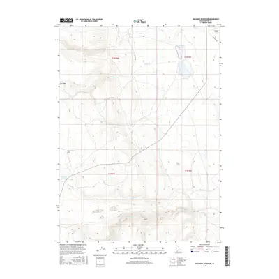 2017 Map of Grasmere Reservoir, 2017 Print