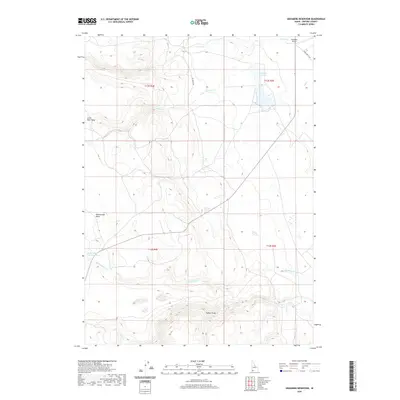 2020 Map of Grasmere Reservoir, 2020 Print