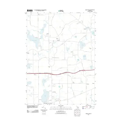 2011 Map of Grass Lake, 2011 Print