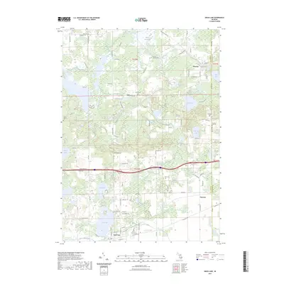 2023 Map of Grass Lake, 2023 Print