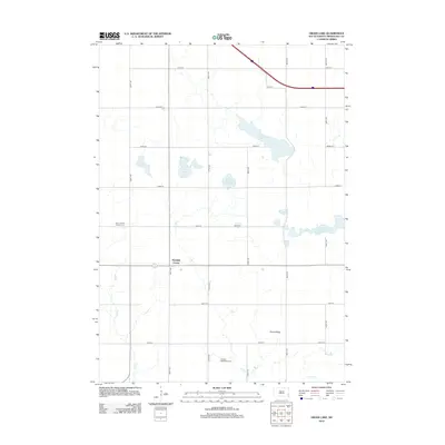 2012 Map of Grass Lake, 2012 Print