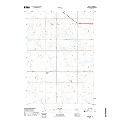 2017 Map of Grass Lake, 2017 Print