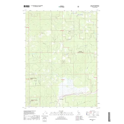 2018 Map of Grass Lake, 2018 Print