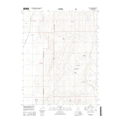 2014 Map of Grass Lakes, 2014 Print