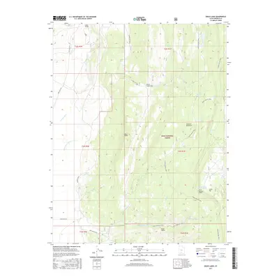2017 Map of Grass Lakes, 2017 Print
