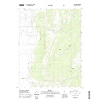 2020 Map of Grass Lakes, 2020 Print