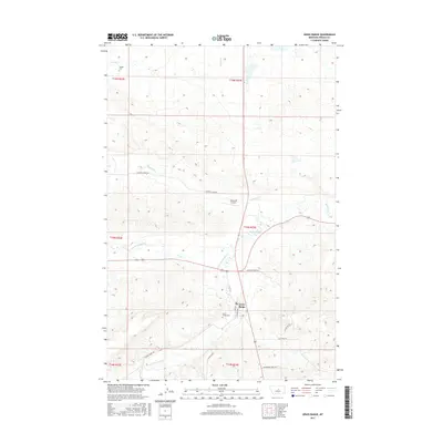 2017 Map of Grass Range, 2017 Print