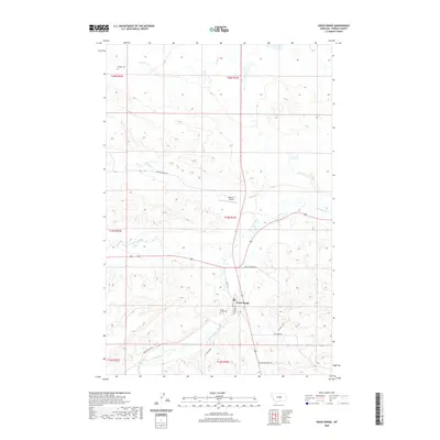 2020 Map of Grass Range, 2020 Print