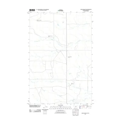 2011 Map of Grass Range NE, 2011 Print