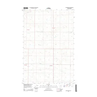 2014 Map of Grass Range NE, 2014 Print