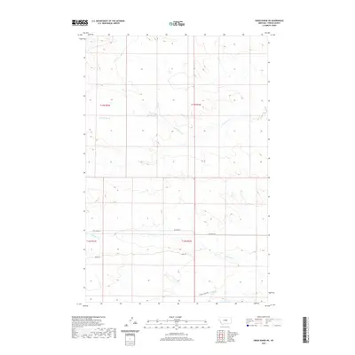 2020 Map of Grass Range NE, 2020 Print