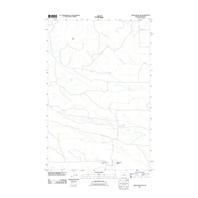 2011 Map of Grass Range NW, 2011 Print