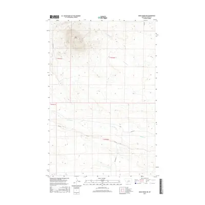 2017 Map of Grass Range NW, 2017 Print