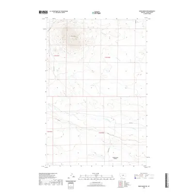 2020 Map of Grass Range NW, 2020 Print