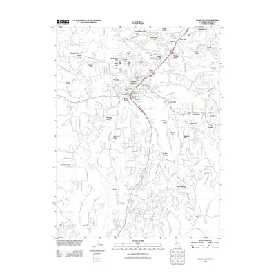 2012 Map of Grass Valley, 2012 Print