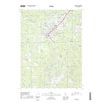 2018 Map of Grass Valley, 2018 Print