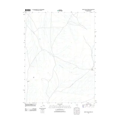 2012 Map of Grass Valley Wash, 2012 Print